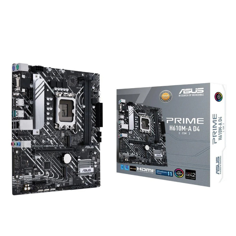Asus Prime H610M-A DDR4 LGA 1700 Intel Micro-ATX Gaming Motherboard - اللوحة الأم